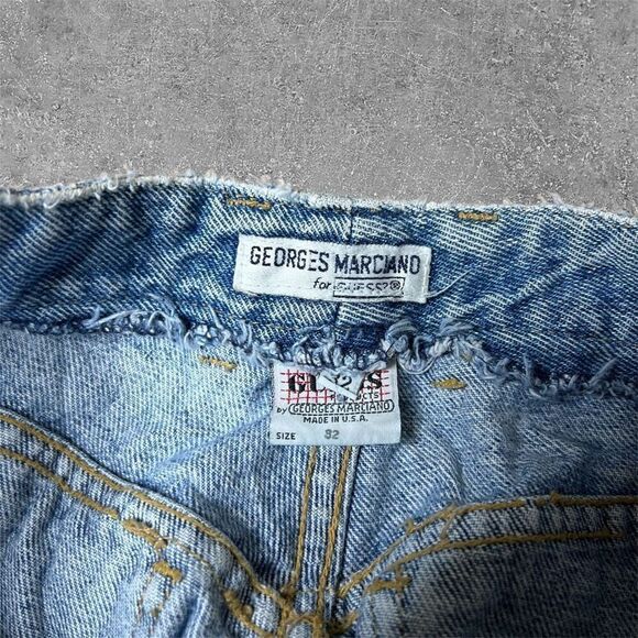 Vintage VTG 90s Guess Georges Marciano Ankle Zipper Jeans 28 - Picture 8 of 8